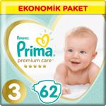 Prima Premium Care 3 Numara Midi 62'li Bebek Bezi