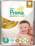 Prima Premium Care 4 Numara Maxi 72 Adet Bebek Bezi