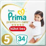 Prima Premium Care 5 Numara Junior 34 Adet Külot Bez