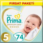 Prima Premium Care 5 Numara Junior 74'lü Fırsat Paketi Bebek Bezi