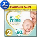 Prima Premium Care Bebek Bezi 2 Numara Ekonomik 60x2 120 Adet