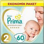 Prima Premium Care Bebek Bezi 2 Numara Ekonomik Paket 60 Adet