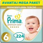 Prima Premium Care Bebek Bezi Beden:6 (13+kg) Extra Large 224 Adet Avantaj Mega Pk