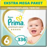 Prima Premium Care Bebek Bezi Beden:6 (13+kg) Extra Large 336 Adet Ekstra Mega Pk