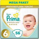 Prima Premium Care Bebek Bezi Beden:6 (13+kg) Extra Large 56 Adet Mega Pk