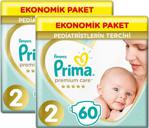 Prima Premium Care Bebek Bezi Ekonomik Paket 2 Beden 60'lı 2 Paket
