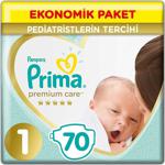 Prima Premium Care No:1 Yenidoğan Ekonomik Paket Bebek Bezi 70 Li 2-5 Kg