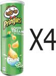 Pringles Sour Cream & Onion 165 Gr 4'Lü Paket Cips