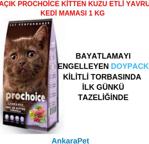 Pro Choice Pro 38 Kitten Plus Kuzu Etli 1 kg Yavru Kuru Kedi Maması - Açık Paket