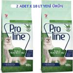 Pro Line Pro Lıne Aloe Vera Kokulu Ince Tane Topaklanan Kedi Kumu 10Lt X 2 Adet