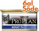 Pro Plan Adult 7+ Ton Balıklı 85 gr 6'lı Paket Yaşlı Kedi Konservesi