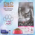 Pro Plan Delicate Kuzu Etlİ Hassas 4 kg Yetişkin Kuru Kedi Maması Açık Paket