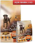 Pro Plan Duo Delice Parça Etli & Biftekli 3 kg Yetişkin Kuru Köpek Maması - Açık Paket
