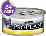 Pro Plan Hindi Etli Light 85 gr 24'lü Paket Yetişkin Kedi Konservesi