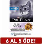 Pro Plan Nutri Savour Housecat 85 gr 6'lı Paket Hindi Etli Pouch Yetişkin Kedi Konservesi