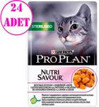 Pro Plan Nutri Savour Steril Hindili Kısırlaştırılmış Pouch 85 gr 24'lü Paket Yetişkin Kedi Konservesi