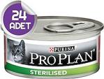 Pro Plan Sterilised Ton Balıklı ve Somonlu 85 gr 24'lü Paket Yetişkin Kedi Konservesi