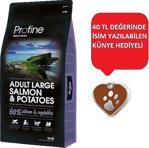 Profine Adult Large Somon Ve Patatesli Büyük Irk Yetişkin Köpek Maması 15 Kg + (Künye Hediyeli)