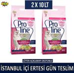 Proline Kedi Kumu 10 Lt x 2 Adet İnce Taneli Topaklaşan Bebek Pudra Kokulu