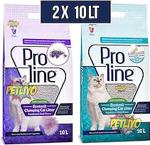 Proline Kedi Kumu 2x10 = 20 LT Bentonit Kokulu Kokusuz Topaklaşan