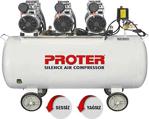 Proter 200 lt 3 Hp Sessiz Yağsız Monofaze Hava Kompresörü