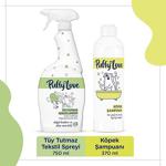 Puffy Love Hayvan Dostu Tüy Tutmaz Tekstil Spreyi 750 Ml + Köpek Şampuanı 370 Ml