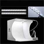 Puluz 20X20 Cm Iki Led Işıklı Ürün Fotoğraf Çekim Stüdyosu - Fotoğraf Çadırı