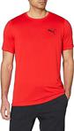 Puma Active Küçük Logo Erkek T-Shirt, Kırmızı, S