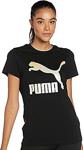 Puma Classics Logo Kadın Tişört Kadın Black - Gloaming L