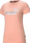 Puma Ess+ Metallic Logo Tee Kadın Günlük Tişört 58689051 Siyah