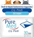 Puremed 60X90 Cm 30'Lu Kedi Köpek Çiş Pedi