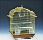 Qh Pet Cage Qh Pirinç Telli Çatılı Kuş Kafesi 34,5X28X45,5 Cm