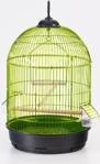 Qh Pet Cage Yuvarlak Kuş Kafesi Pirinç Kaplama (34 X 55)