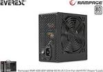 Rampage 600W 80 Plus Bronze Power Supply Pc Güç Kaynağı 12 cm Fan