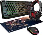 Rampage Broker Combo Gaming Oyuncu Set (Klavye+Mouse+Kulaklık+Pad) 4Lü