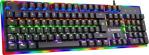 Rampage Bygame-K1 Rgb Led Frame Rainbow Mekanik Blue Switch Gaming Oyuncu Klavyesi