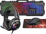 Rampage Fitment Gaming Oyuncu Klavye Mouse Kulaklık Mousepad Set