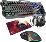 Rampage Pro Master Combo Gaming Oyuncu Set 4'Lü (Klavye+Kulaklık+Mouse+Pad)