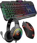 Rampage Scorpy Serisi Combo Gaming 3Lü Oyuncu Seti (Klavye + Mouse + Kulaklık)