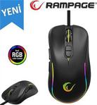 Rampage Smx-R47 X-Jammer Usb Siyah Rgb Işıklı 7200 Dpi Gaming Oyuncu Mouse