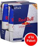Red Bull 250 ml 4'lü Paket Enerji İçeceği