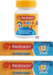 Redoxon Kids 60 Çiğnenebilir Tablet Ve 3'Lü Etkili 15 Efervesan Tablet 2 Adet Aile Paketi