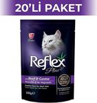 Reflex Plus Gravy Dana Ve Av Hayvanlı Kedi Konservesi 100 Gr 20 Adet