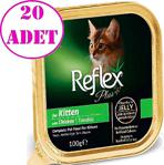 Reflex Plus Jöle İçinde Kitten Tavuklu Yavru Kedi Konservesi 100