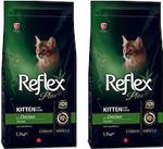 Reflex Plus Kitten 1.5 kg 2'li Paket Tavuklu Yavru Kuru Kedi Maması