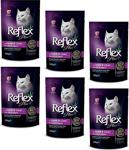 Reflex Plus Kuzu Etli Ve Ciğerli Jöleli Pouch Yetişkin Kedi Yaş Maması 6 X 100 G