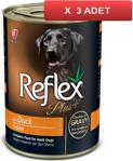 Reflex Plus Ördekli 400 gr 3'lü Paket Yetişkin Köpek Konservesi