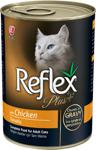 Reflex Plus Parça Etli Tavuklu 400 gr Yetişkin Kedi Konservesi