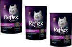 Reflex Plus Pouch Kuzu Etli Ve Ciğerli Jöleli Kedi Yaş Mama 100 Gr (3 Adet)