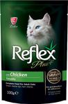 Reflex Plus Tavuklu Gravy Soslu 100 gr Yetişkin Kedi Konservesi